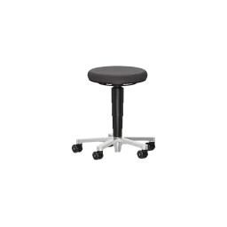 ESD swivel stool 2 with castors, seat height 450 - 650 mm, black