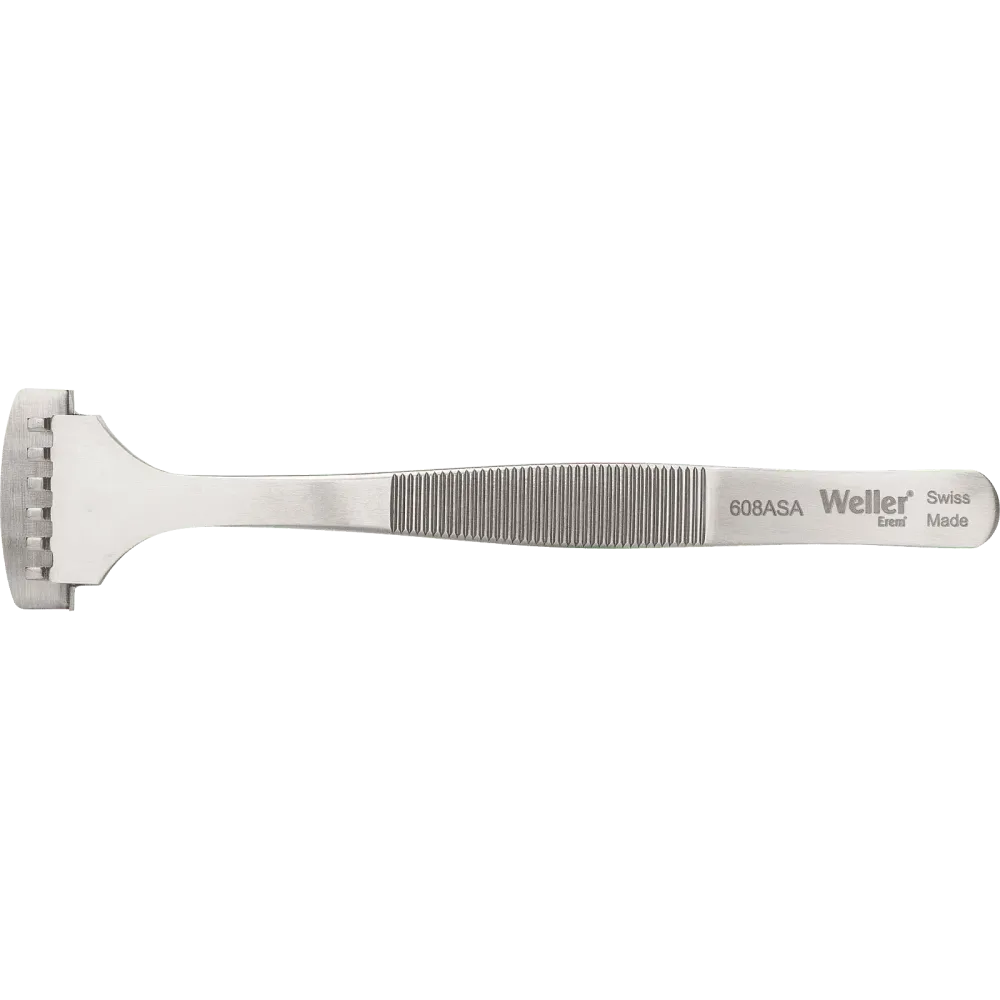 Wafer tweezers with flat lower blade