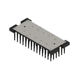 Rectangular Pin Fin LED cooler for 2×6 LED modules