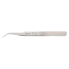 Precision tweezers curved, recessed, with fine tips