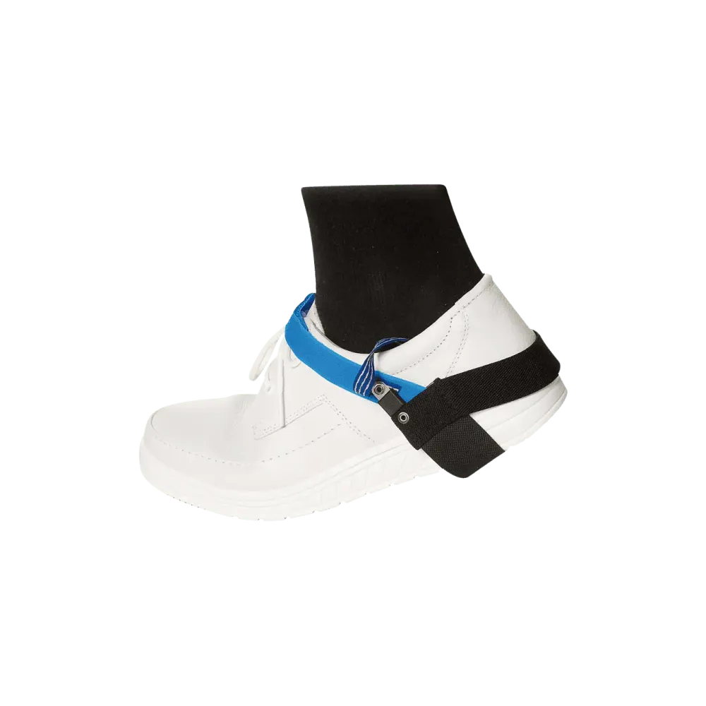 ESD permanent heel strap for men/women with clip fastener