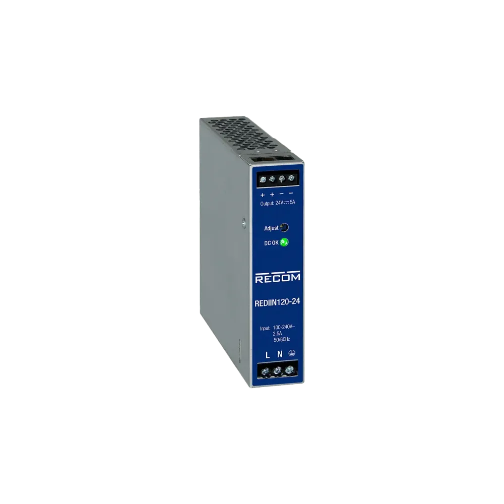 120W DIN rail power supply 24V/5A
