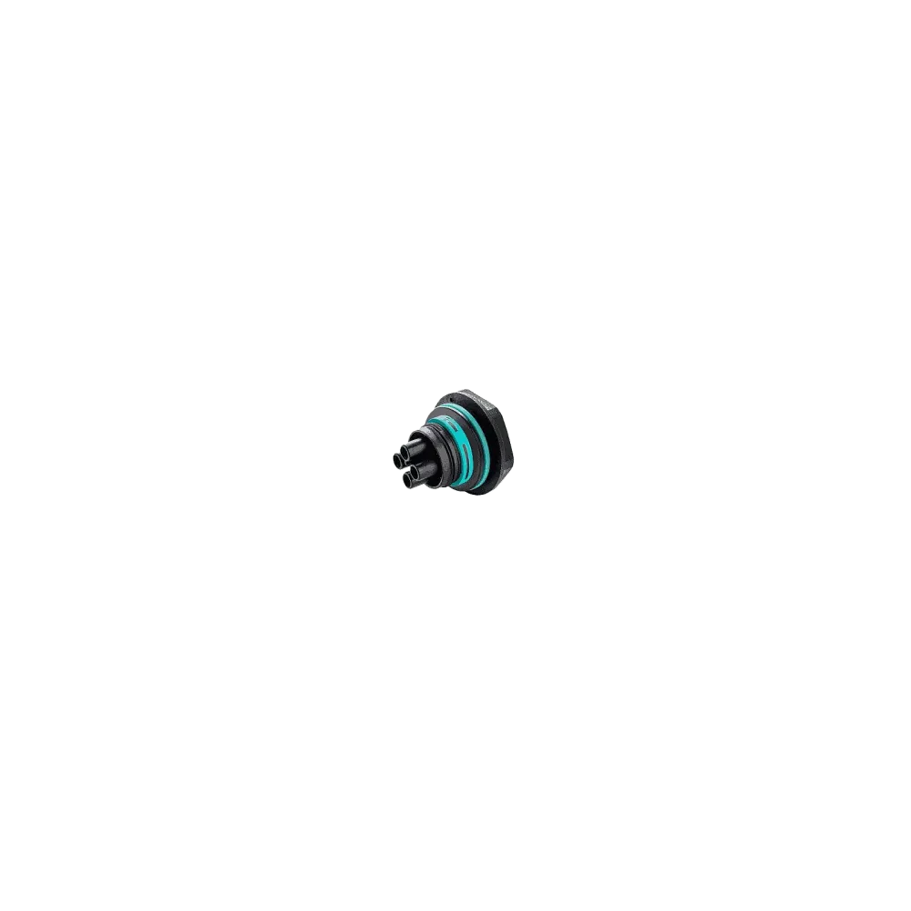 Mini circular device connector M25, 3p, socket, screw connection, 0.5-2.5mm2, IP66/IP68