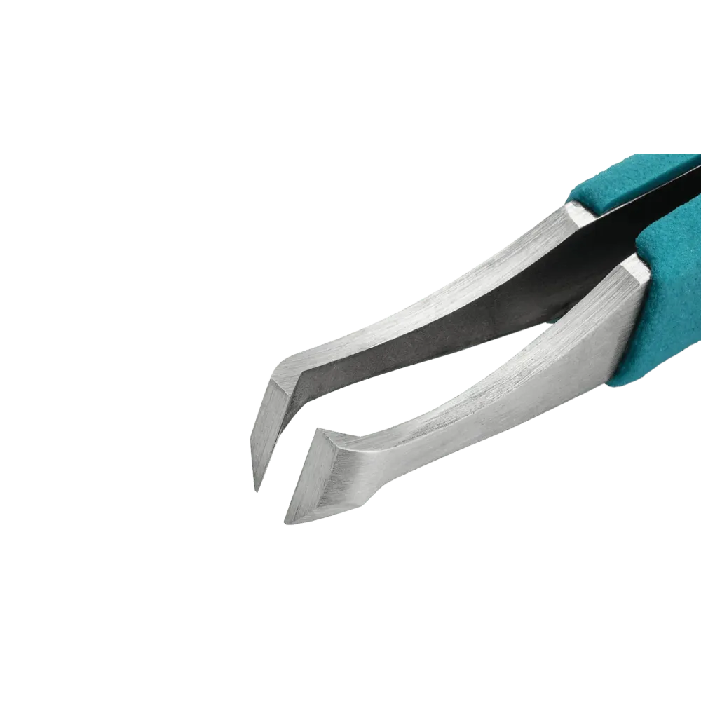 Cutting tweezers with ergonomic foam handles