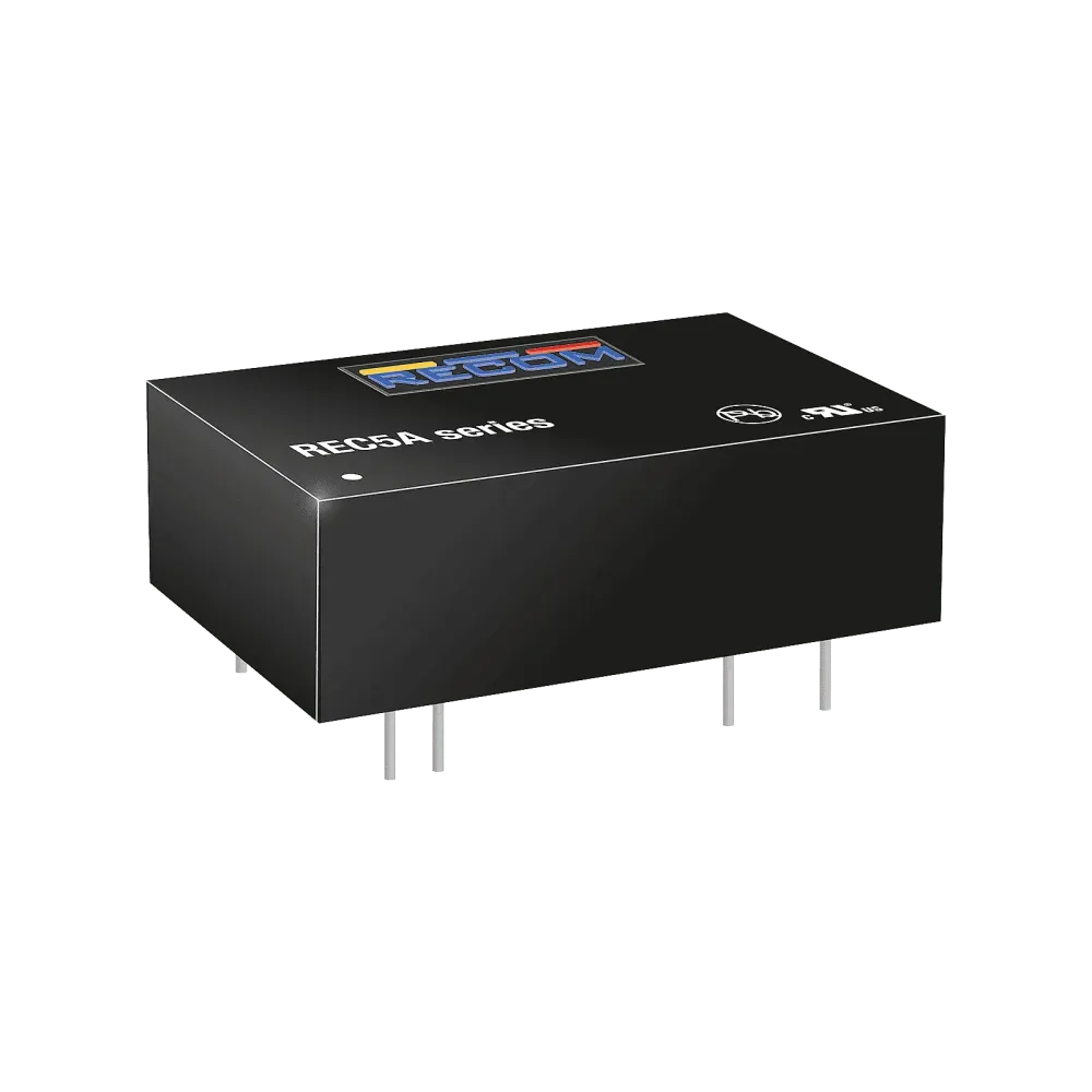 5W DC/DC converter, input 4.5...9V, output 5V/1A, DIP24