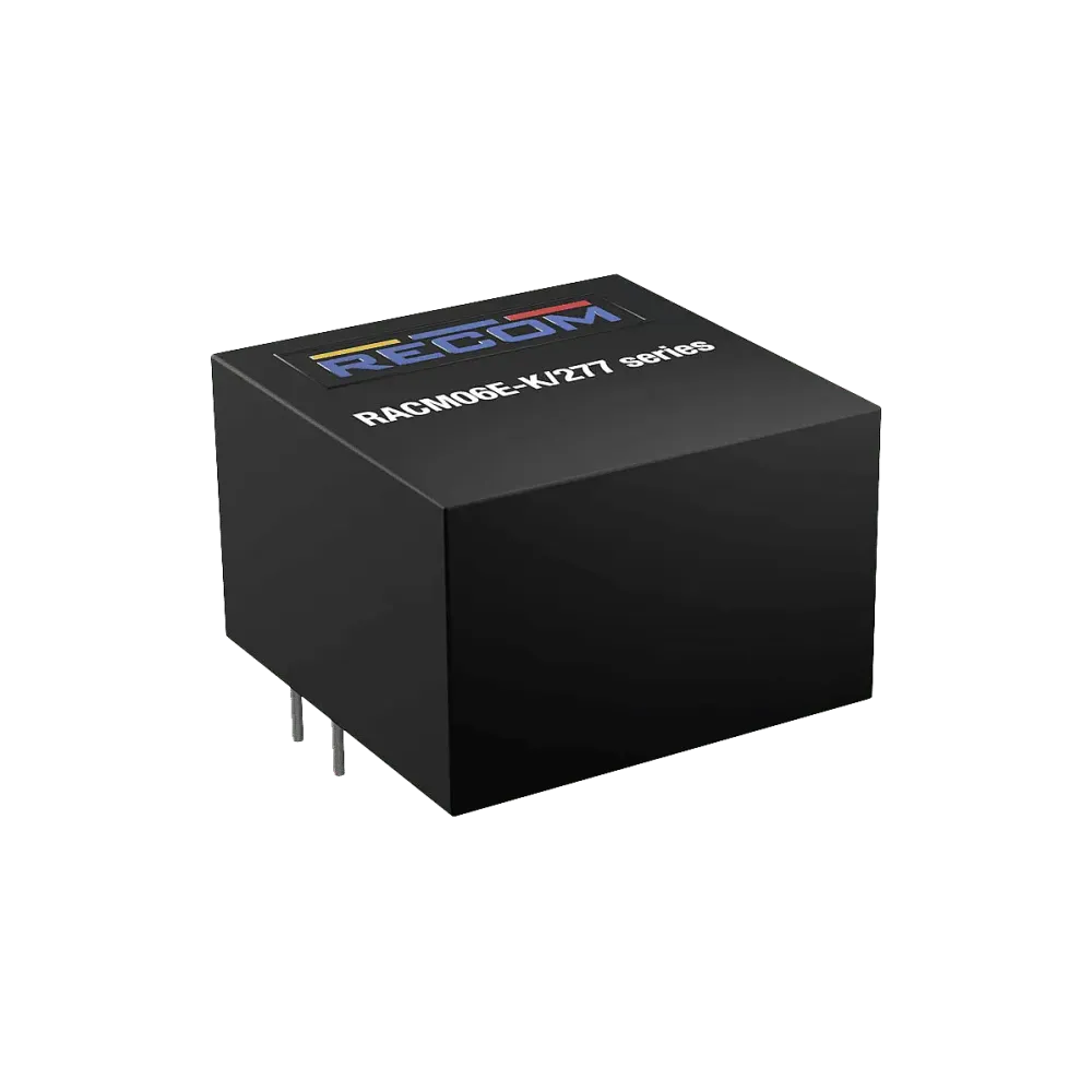 6W AC/DC power supply unit, PCB mounting, 18V/333mA, industrial, medical, household