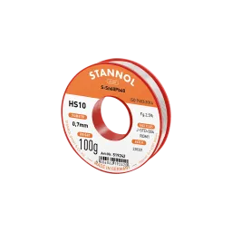 Solder wire HS10, Sn60Pb40, RO M1, 0.7mm, 100g