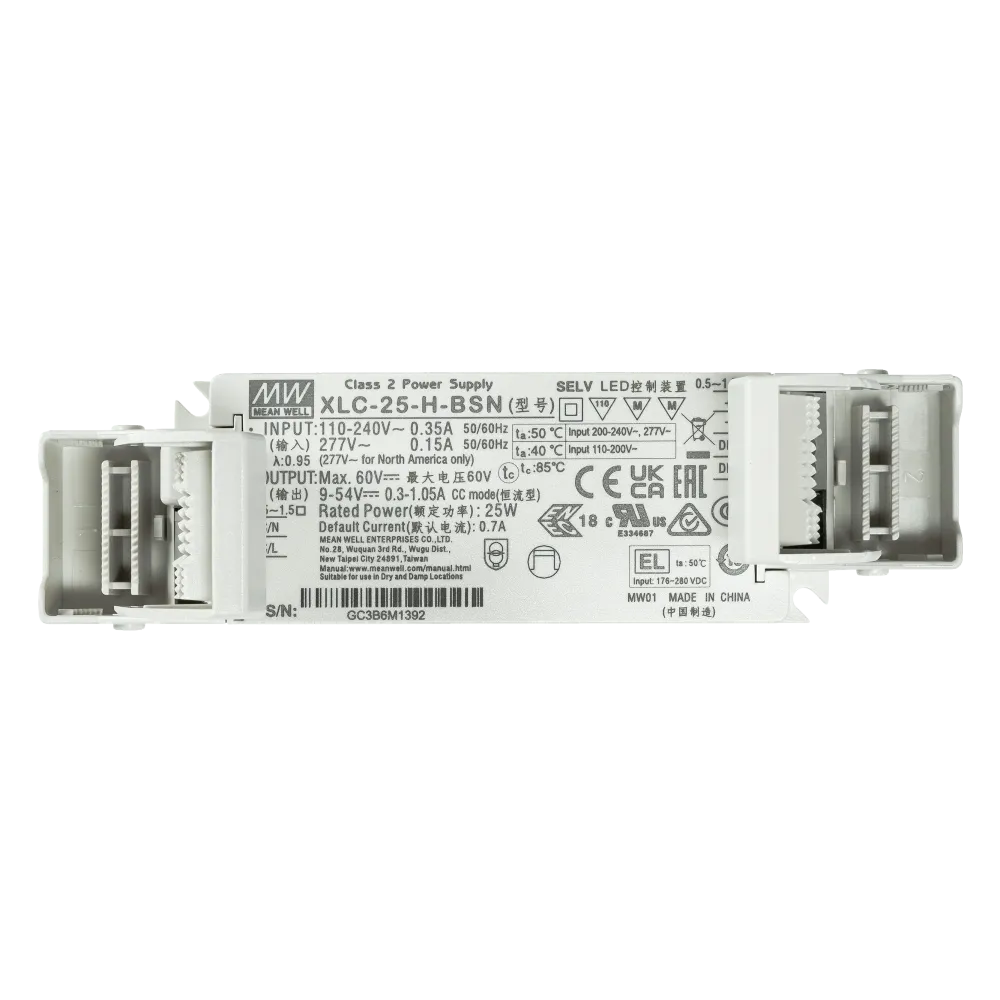 25W LED control gear 300mA to 1050mA/9V...54V, 3in1 dimming, Independent, NFC