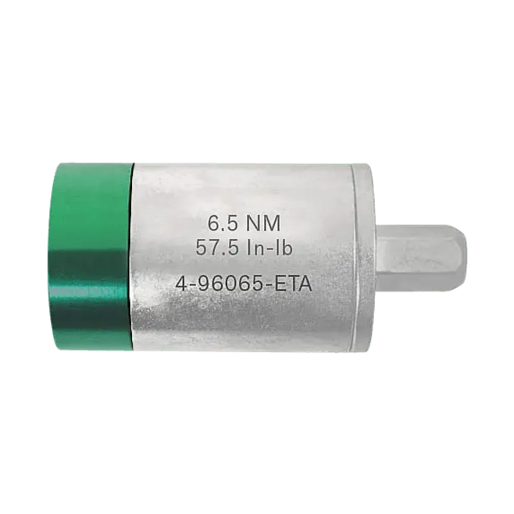 Torque adapter 6.5 Nm 1/4 inch hexagon on both sides