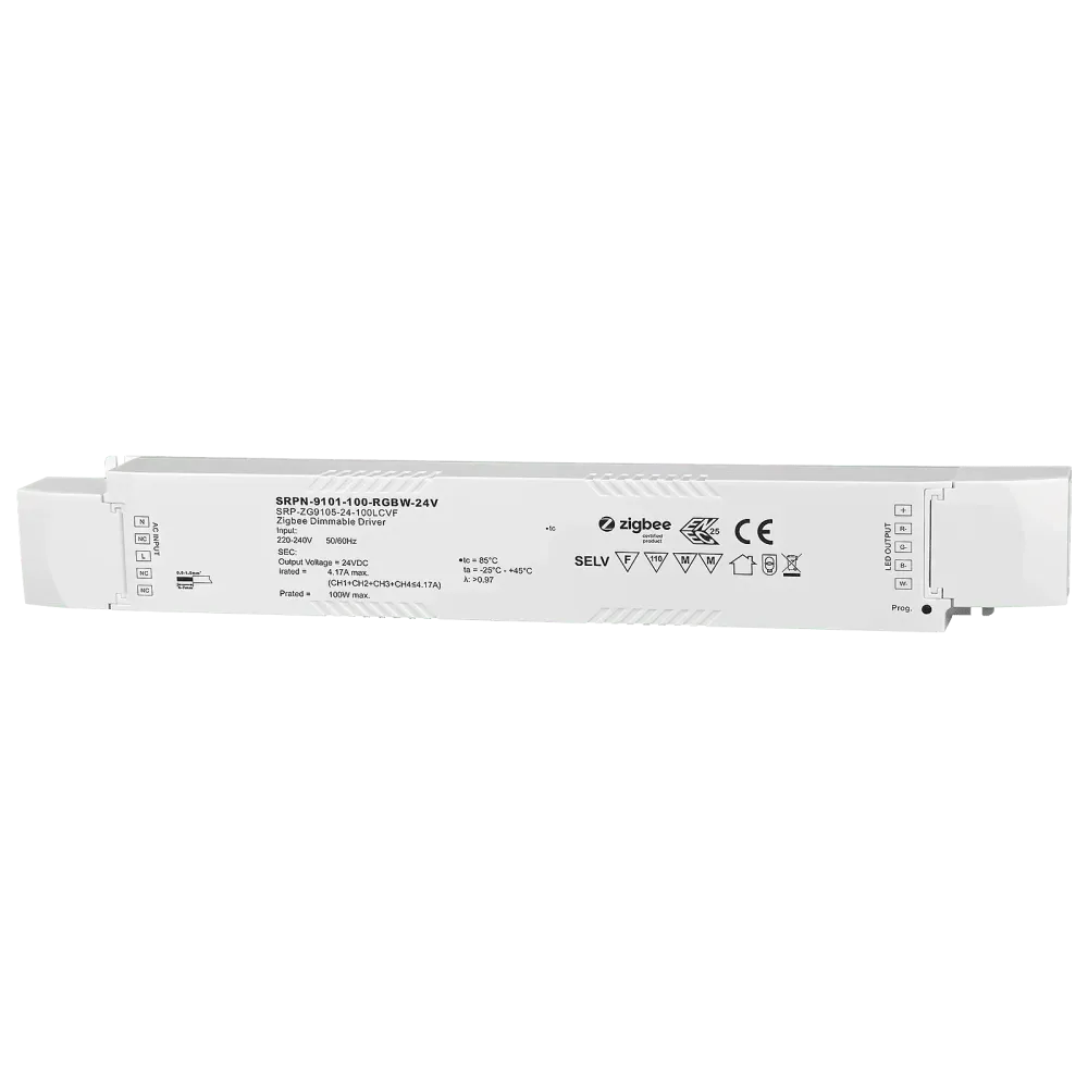 100W ZIGBEE 3.0, RGBW, 24Vdc constant voltage LED driver