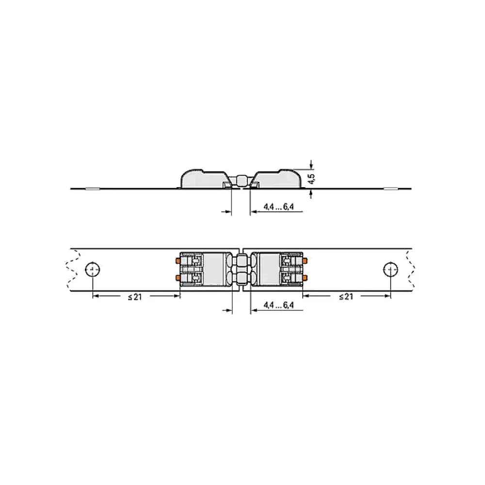 Wago connecting element (1-pole)