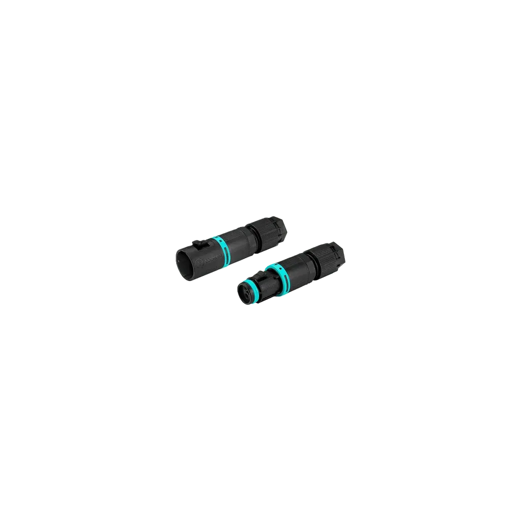 Set: Micro circular connector, 3p, male & female, screw connection, D4-8mm, IP66/IP68/IP69