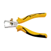 Stripping pliers with adjusting screw and compression spring
