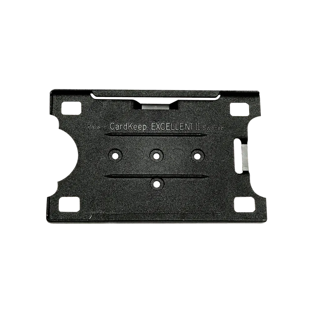 Identity card holders, black, can only be worn in landscape format (PU 10 pieces)