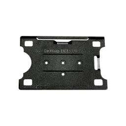 Identity card holders, black, can only be worn in landscape format (PU 10 pieces)
