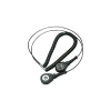 Mini spiral cable black, 3/10 mm push button