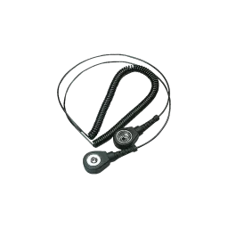 Mini spiral cable black, 3/10 mm push button
