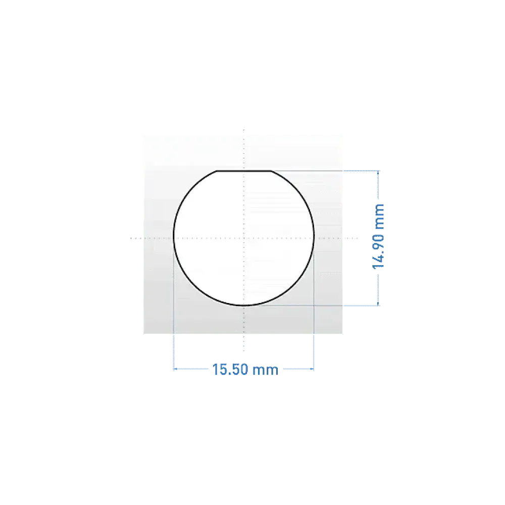 Panel round plug, 2p, socket, screw connection, 0.25 - 1.5mm2, IP68 (30m/1h)