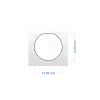Panel round plug, 2p, socket, screw connection, 0.25 - 1.5mm2, IP68 (30m/1h)
