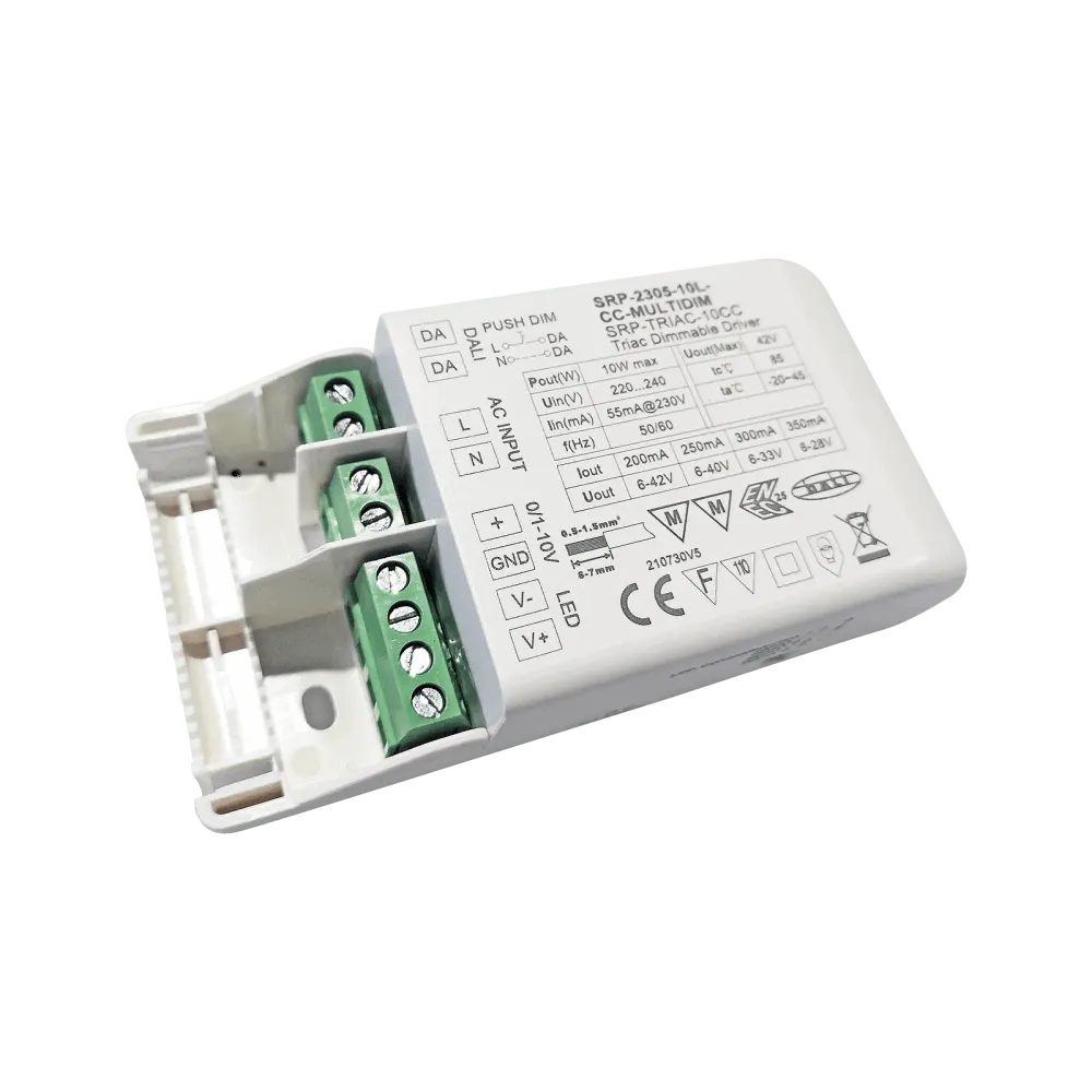 10W DALI/Push+Triac+0/1-10V, constant current LED driver