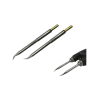 PTC rework tweezer soldering cartridges, curved, (ø x L) 0.4 mm x 14.3 mm, 700 series