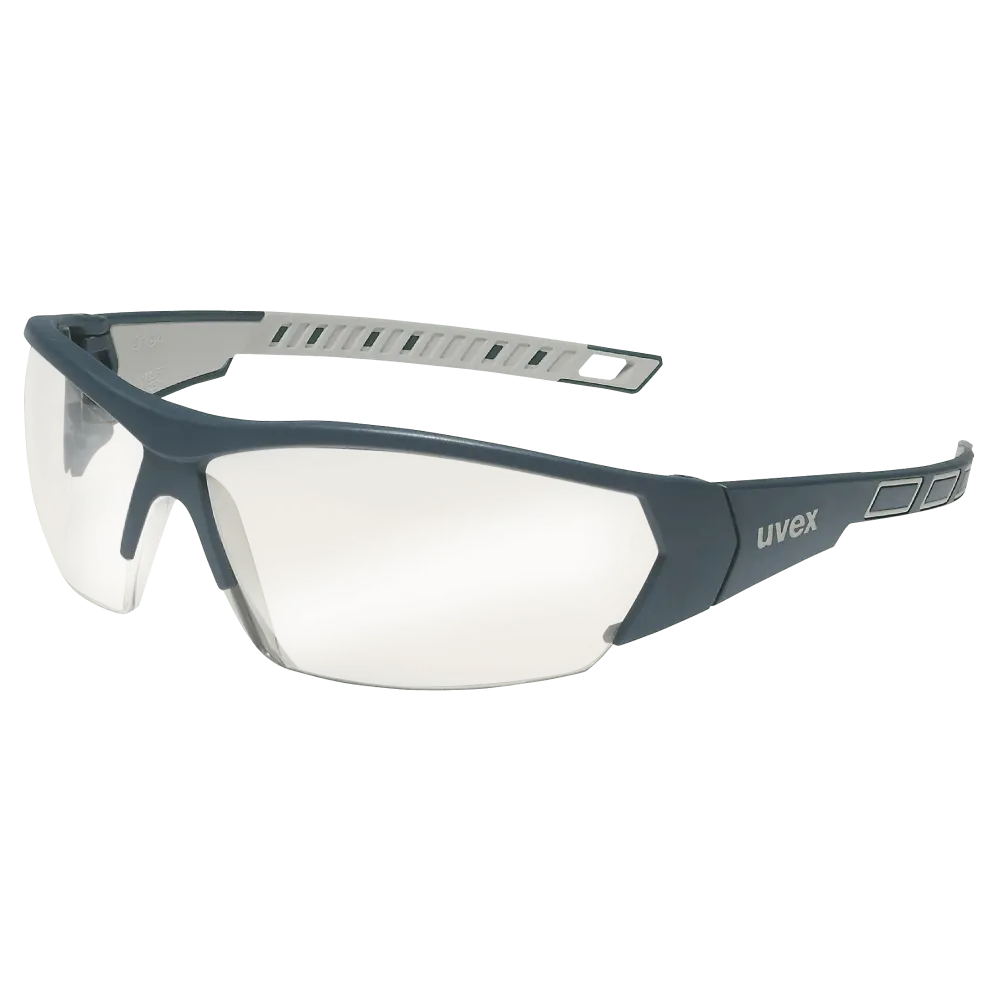 uvex i-works spectacles with silver mirror on the lens