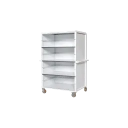 ESD trolley (1850 x 1140 x 815 mm) - 4 shelves