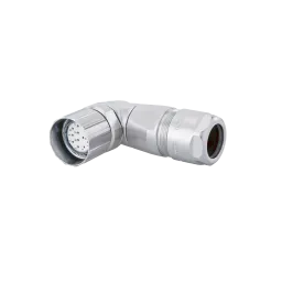 Housing M23 right-angle connector EMC orientable