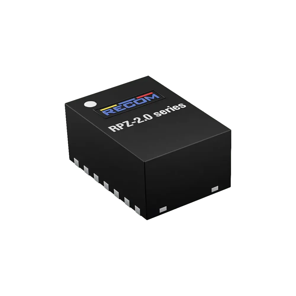 11W DC/DC converter, input 2.75...6V, output 0.6...5.74V/2000mA, QFN