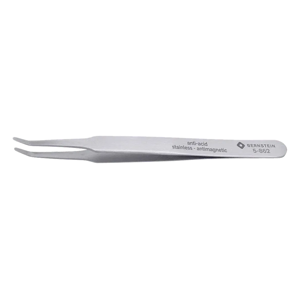 SMD tweezers 125mm shape 2ac stainless steel angle 30°
