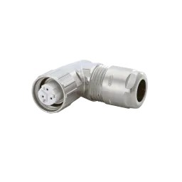 Housing M16 angled connector orientable