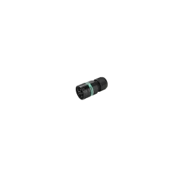 Mini circular connector TH387, plug, 5P, screw connection, IP66/IP68