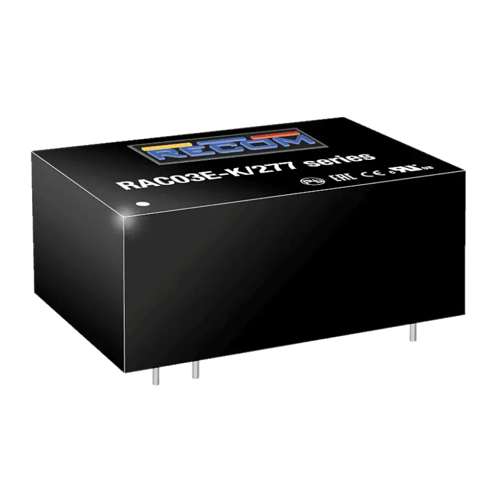 3W AC/DC power supply unit, PCB mounting, 15V/200mA