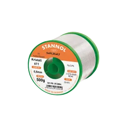 Solder wire crystal 611, Sn99,3Cu0,7 - FLOWTIN TC - Fairtin, 0.5mm, 500g