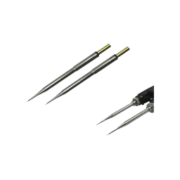 PTC rework tweezer soldering cartridges, conical, (W x L) 0.4 mm x 23 mm, 700 series