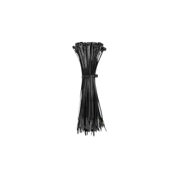 Cable ties, 23 KG tensile strength, 20cm, black, 100 pcs.