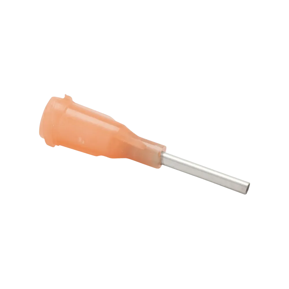 Dosing needle, stainless steel needle with plastic body, gauge: 15 (50 pieces)