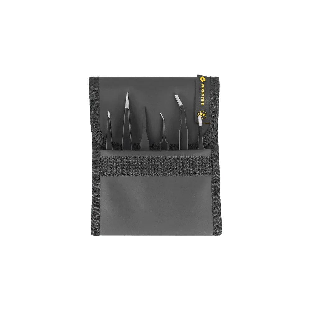 ESD tweezer set 6 pieces
