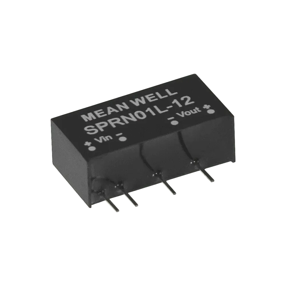 1W DC/DC converter, input 11.4...13.2V, output 12V/0.084A