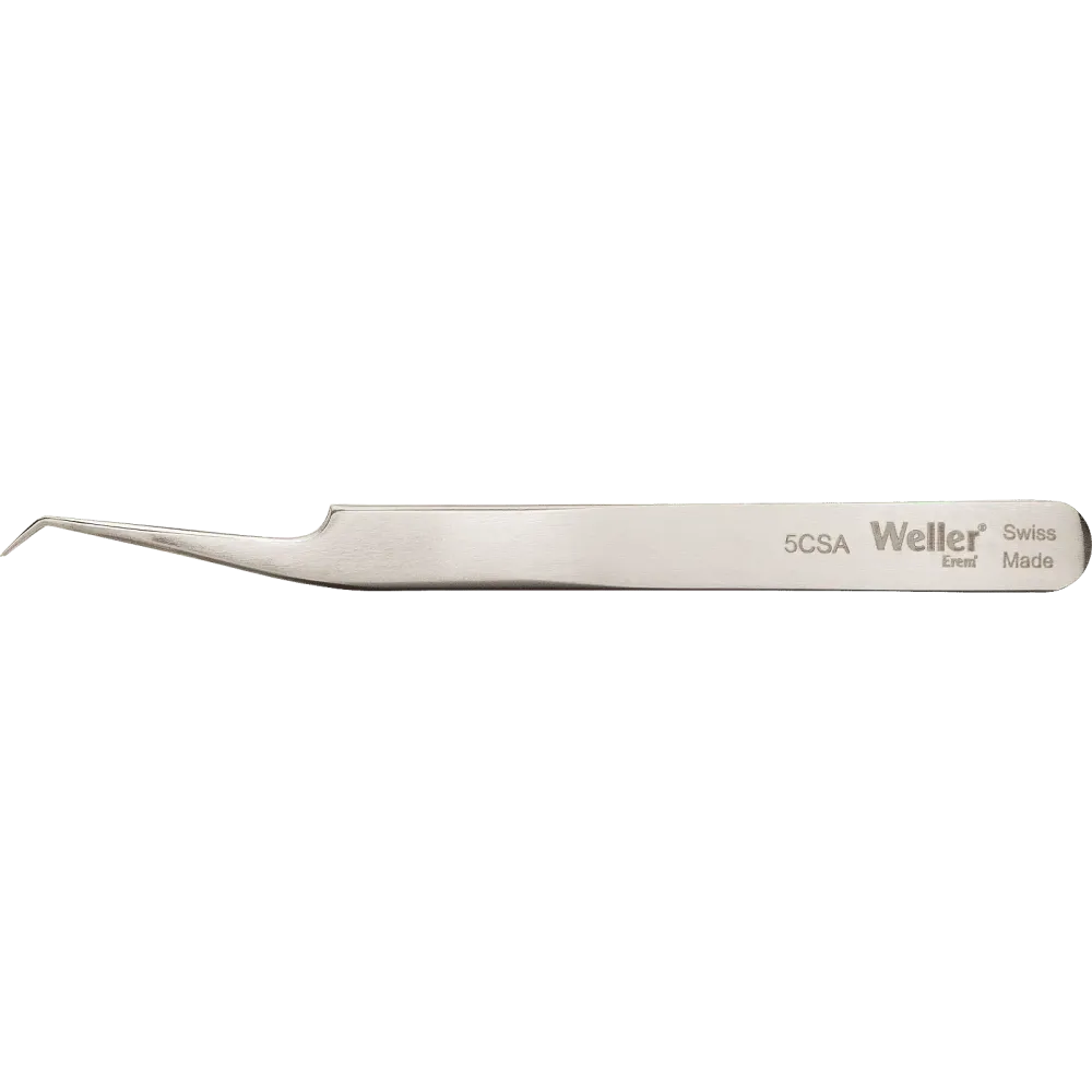 Precision tweezers with very fine tips, angled 30°