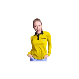 ESD polo longsleeve for women
