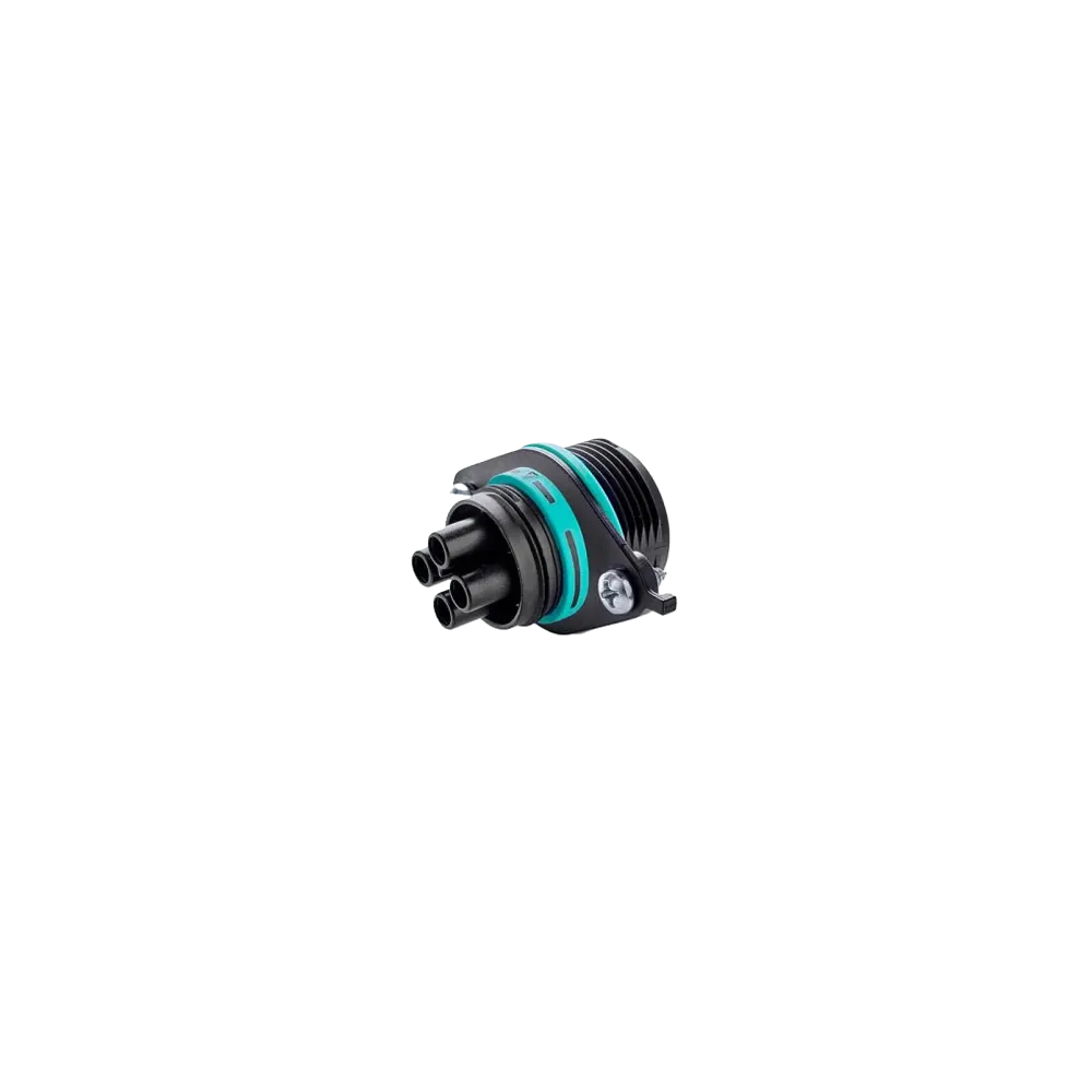 Techno Mini circular device connector, M25, 4p, socket, piercing, 0.5-1.5mm2, IP66/IP68
