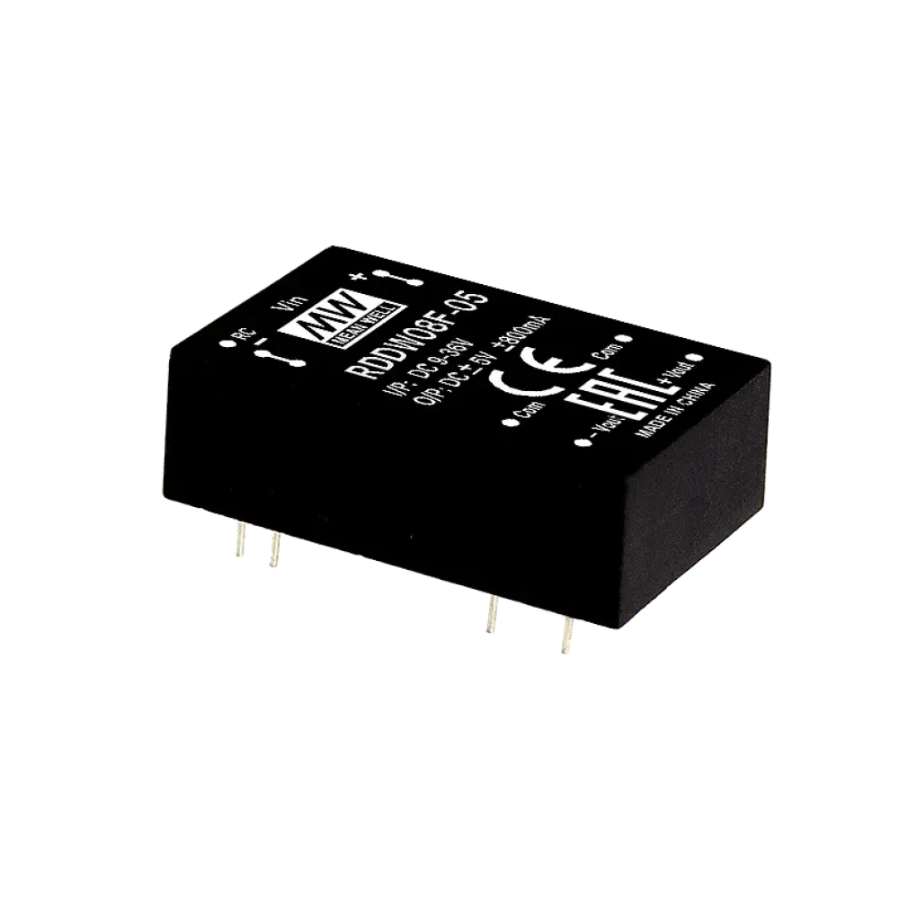 8W DC/DC converter, input 18...75V, output +/-15V / +/-0.265A