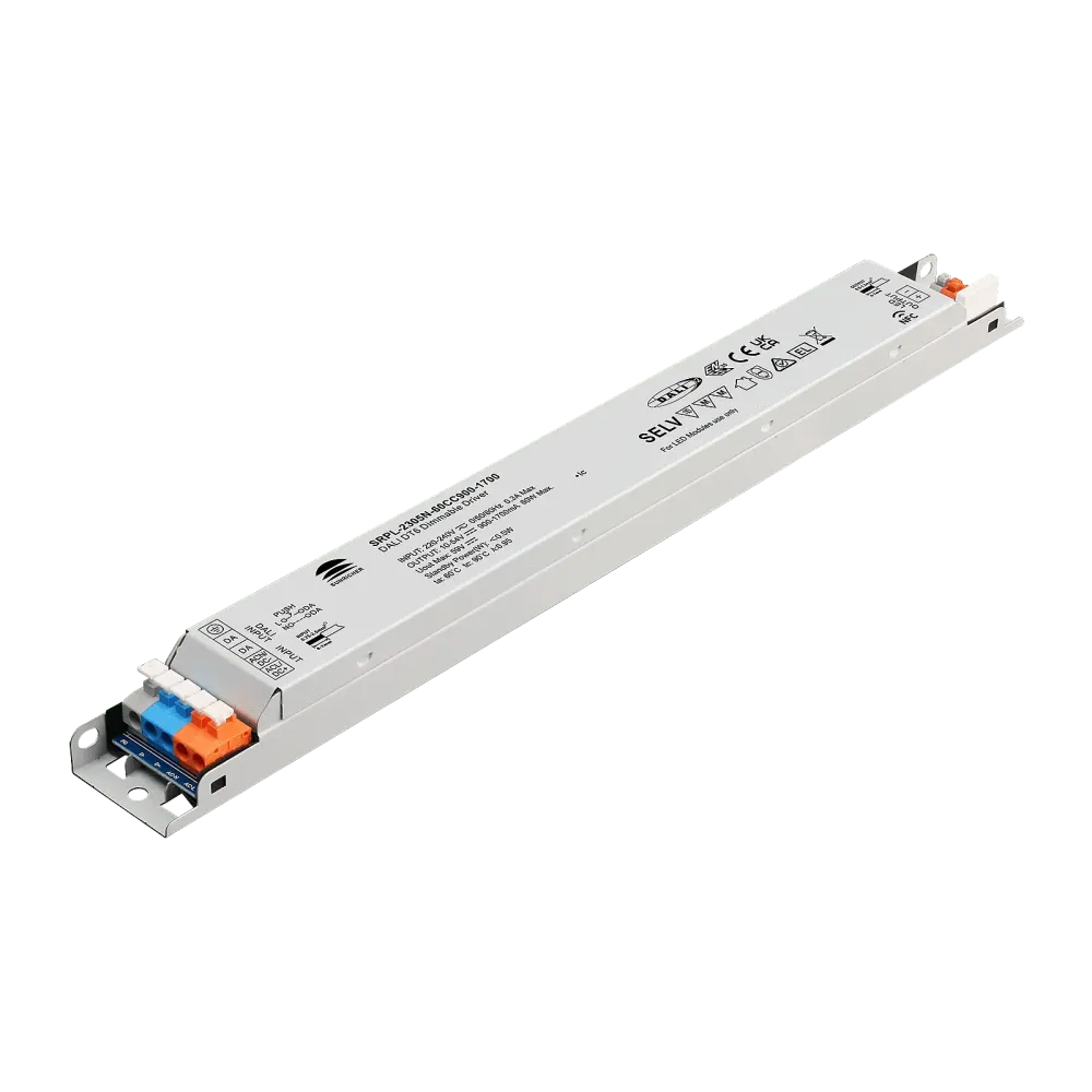 60W DALI2 DT6, AC-PUSH, linear constant current LED driver, NFC