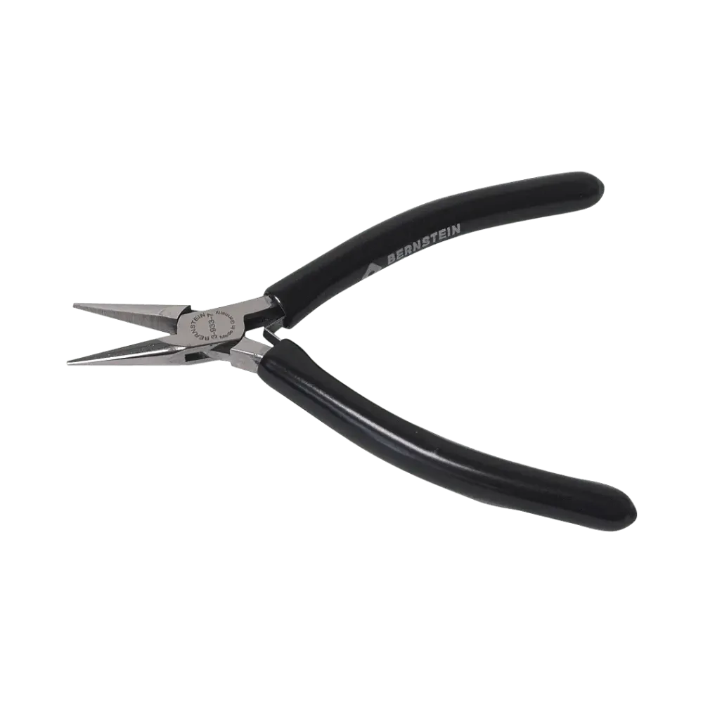 ESD needle nose pliers BLACKline dissipative 125 mm smooth gripping surfaces