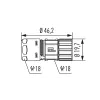 Housing M16 cable connector