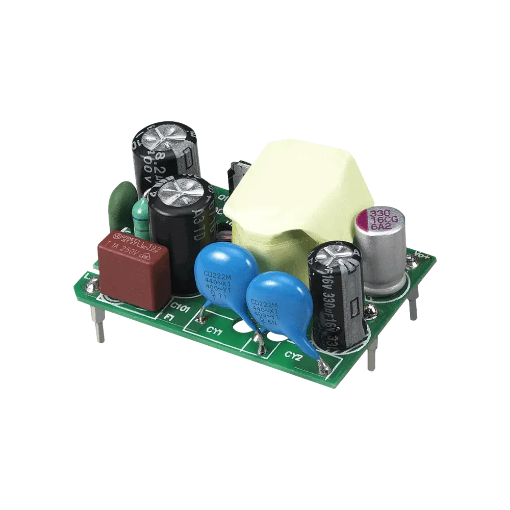12W AC/DC power supply unit, PCB mounting, 9V/1.34A