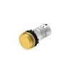 Indicator light, with LED light, 24Vdc, yellow, push-in