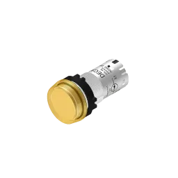Indicator light, with LED light, 24Vdc, yellow, push-in