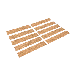 Self-adhesive cork strips 150 x 25 x 3.0 mm (PU10)